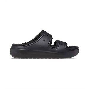 NEW CROCS unisex classic cozzzy sandal in black/black